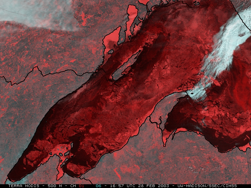 Terra MODIS composite image - Click to enlarge