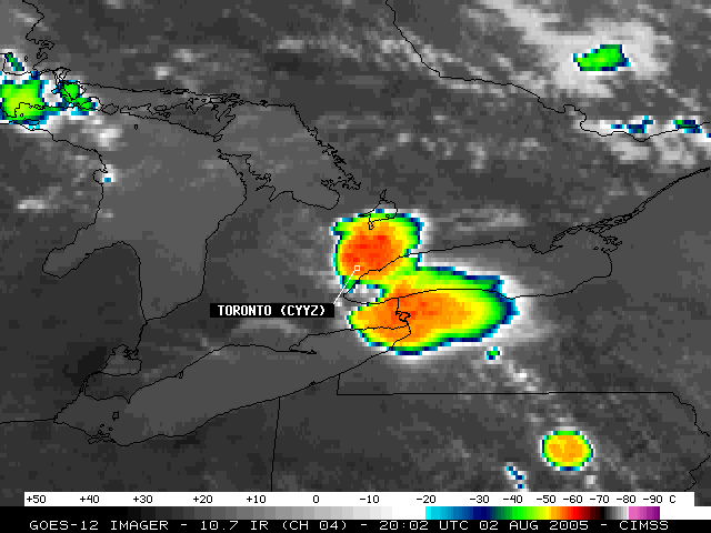 GOES-12 IR image - Click to enlarge