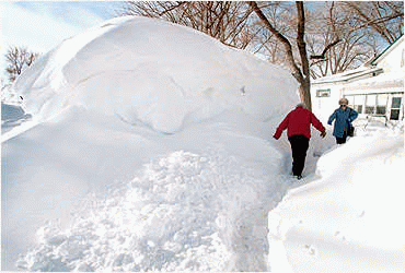 Minnesota snow drift