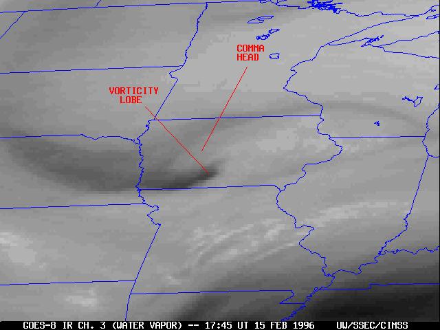 GOES-8 water vapor