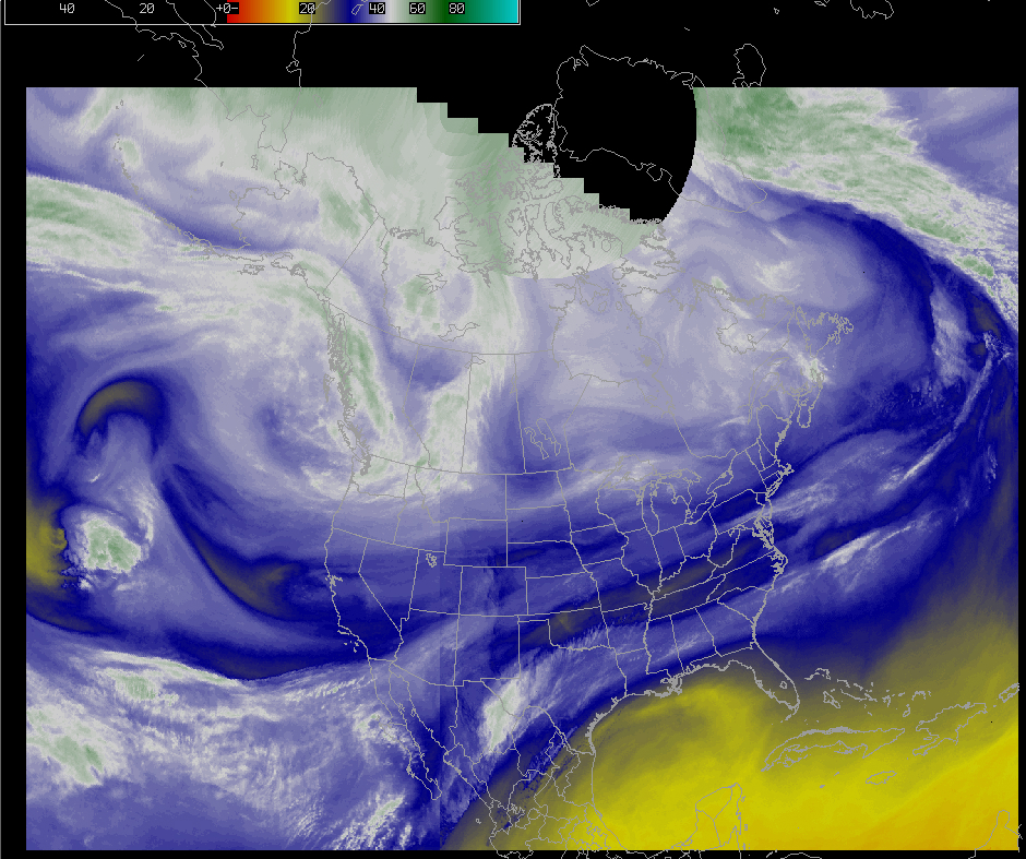 AWIPS water vapor channel image