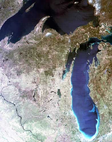 MODIS image of Wisconsin
