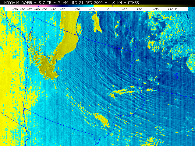 NOAA-14 shortwave IR - Click to enlarge