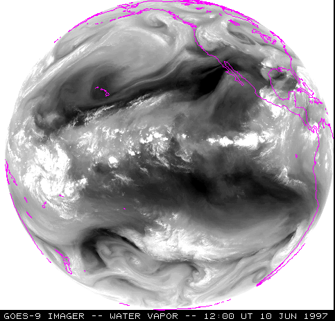 GOES-9 water vapor image