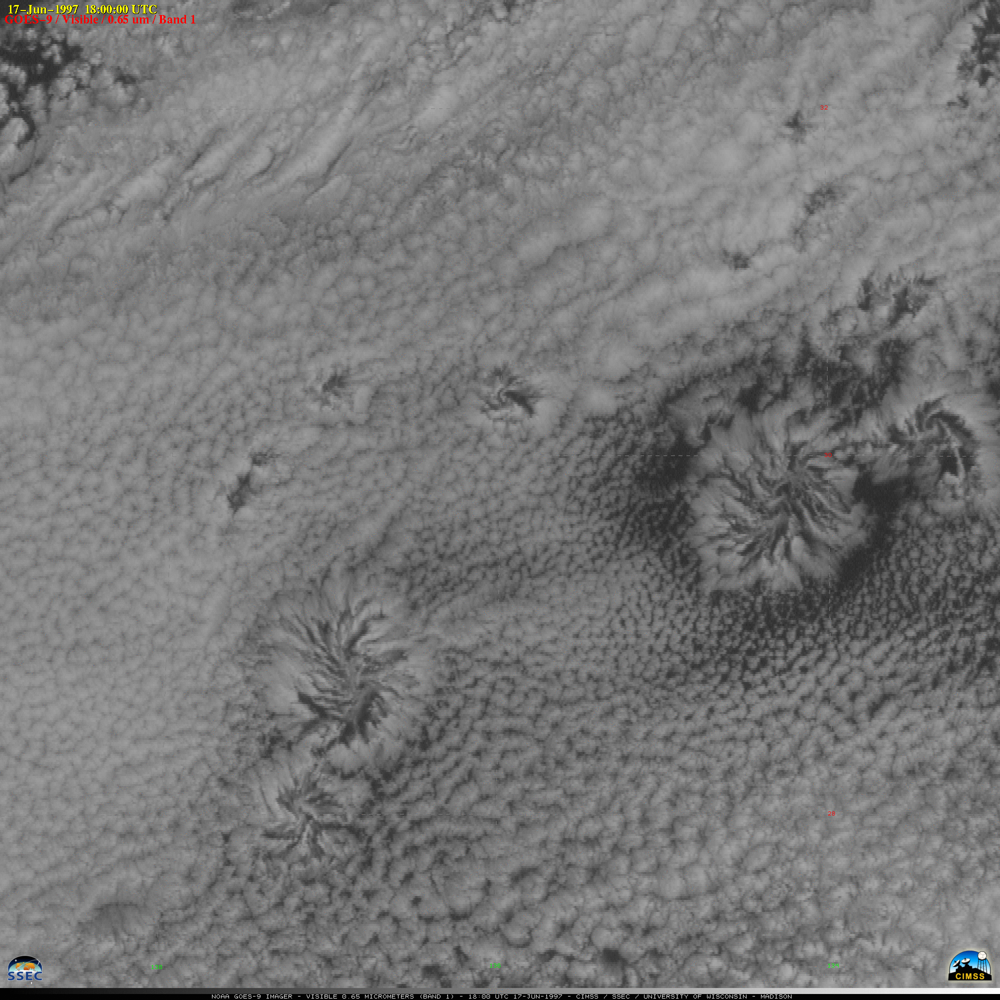 GOES-9 visible images