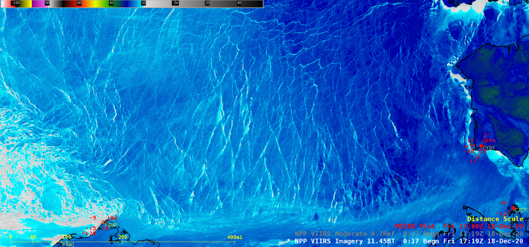 Suomi NPP VIIRS Infrared Window (11.45 µm) images [click to play animation]