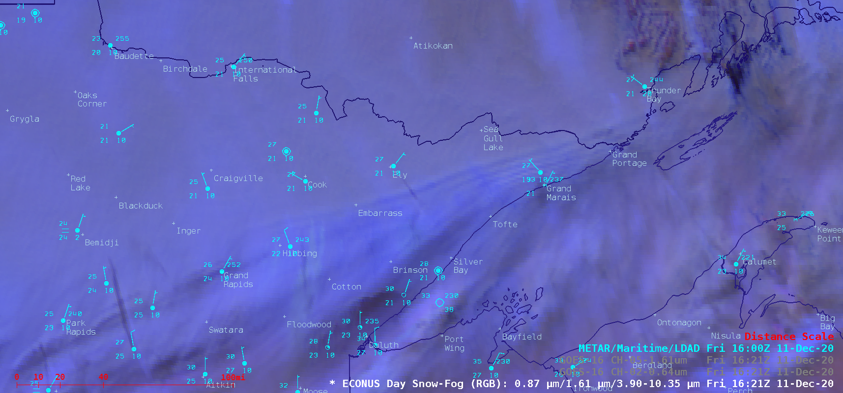 GOES-16 Day Snow-Fog RGB, 