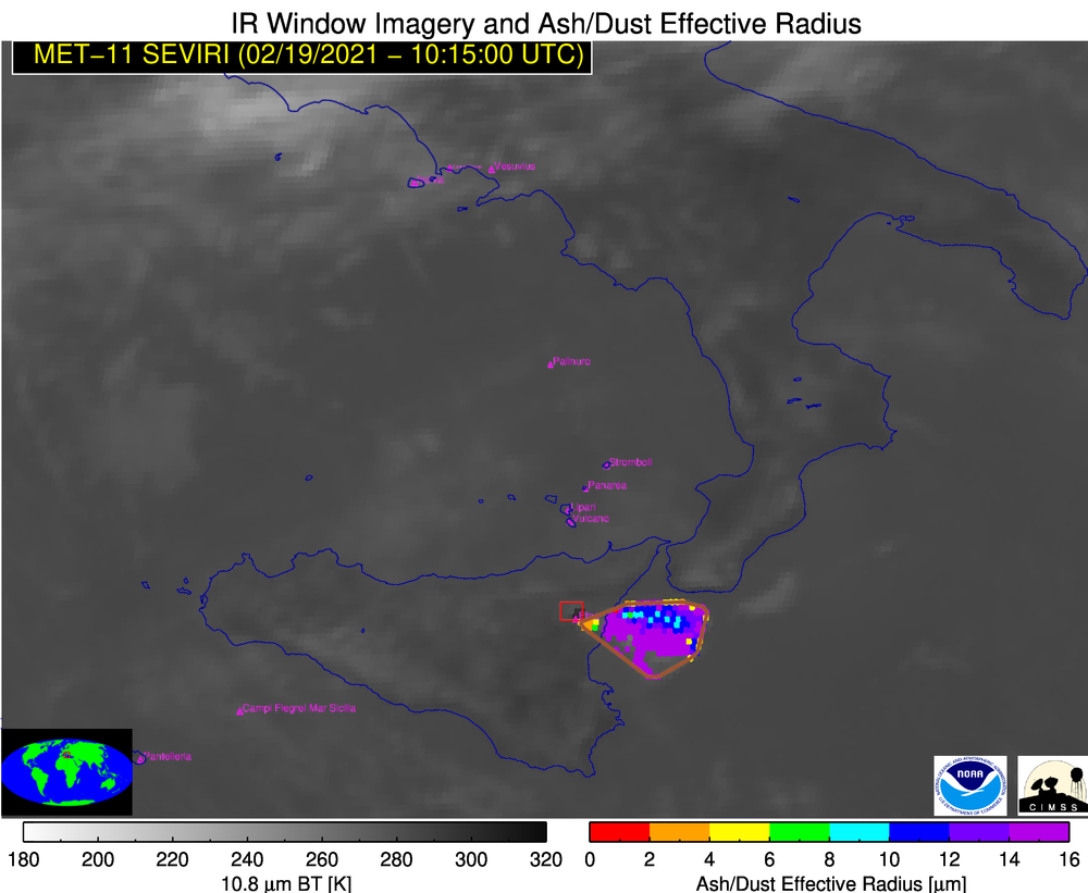 Meteosat-11 Ash Effective Radius product [click to play animation | MP4]