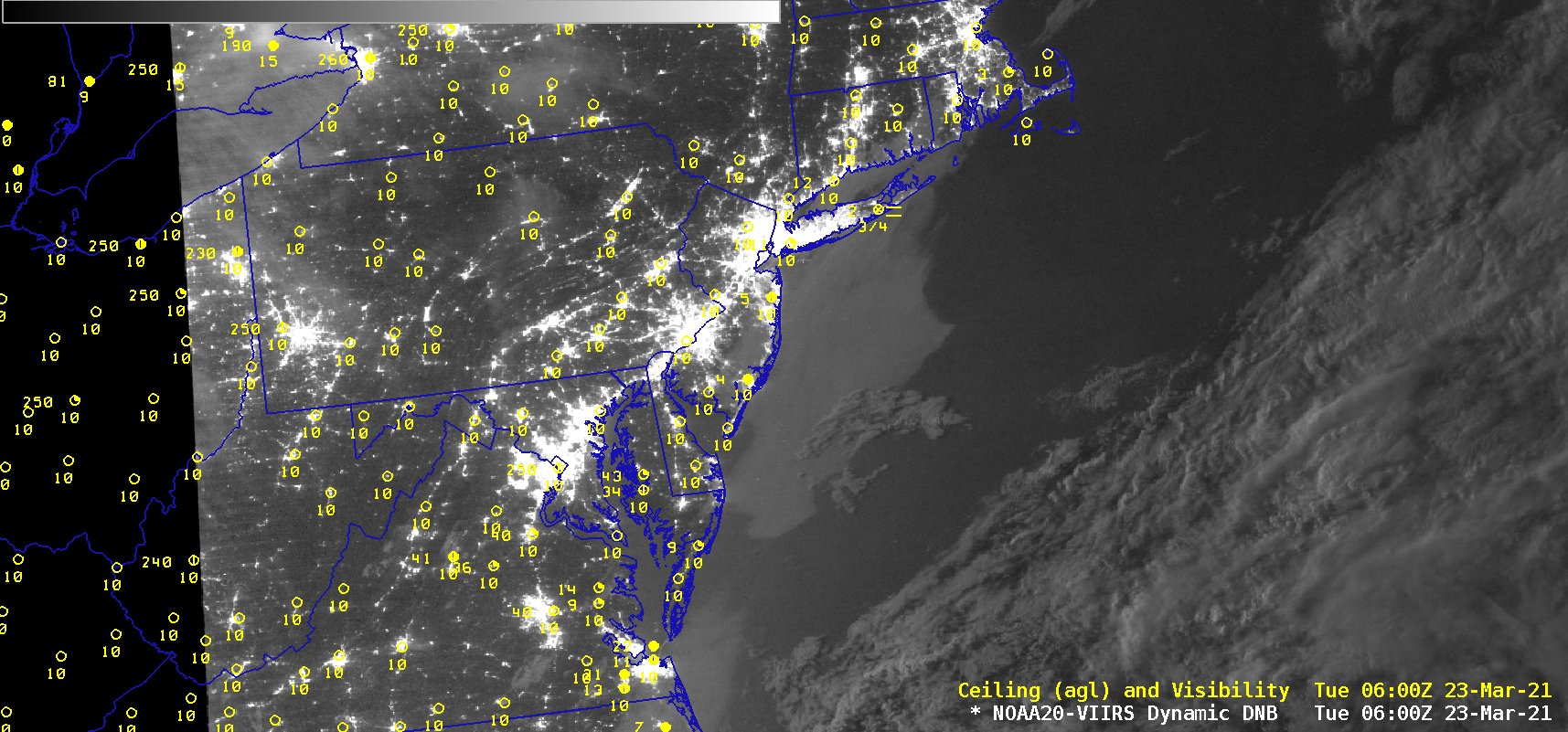 NOAA-20 VIIRS Day/Night Band (0.7 ) image [click to enlarge]