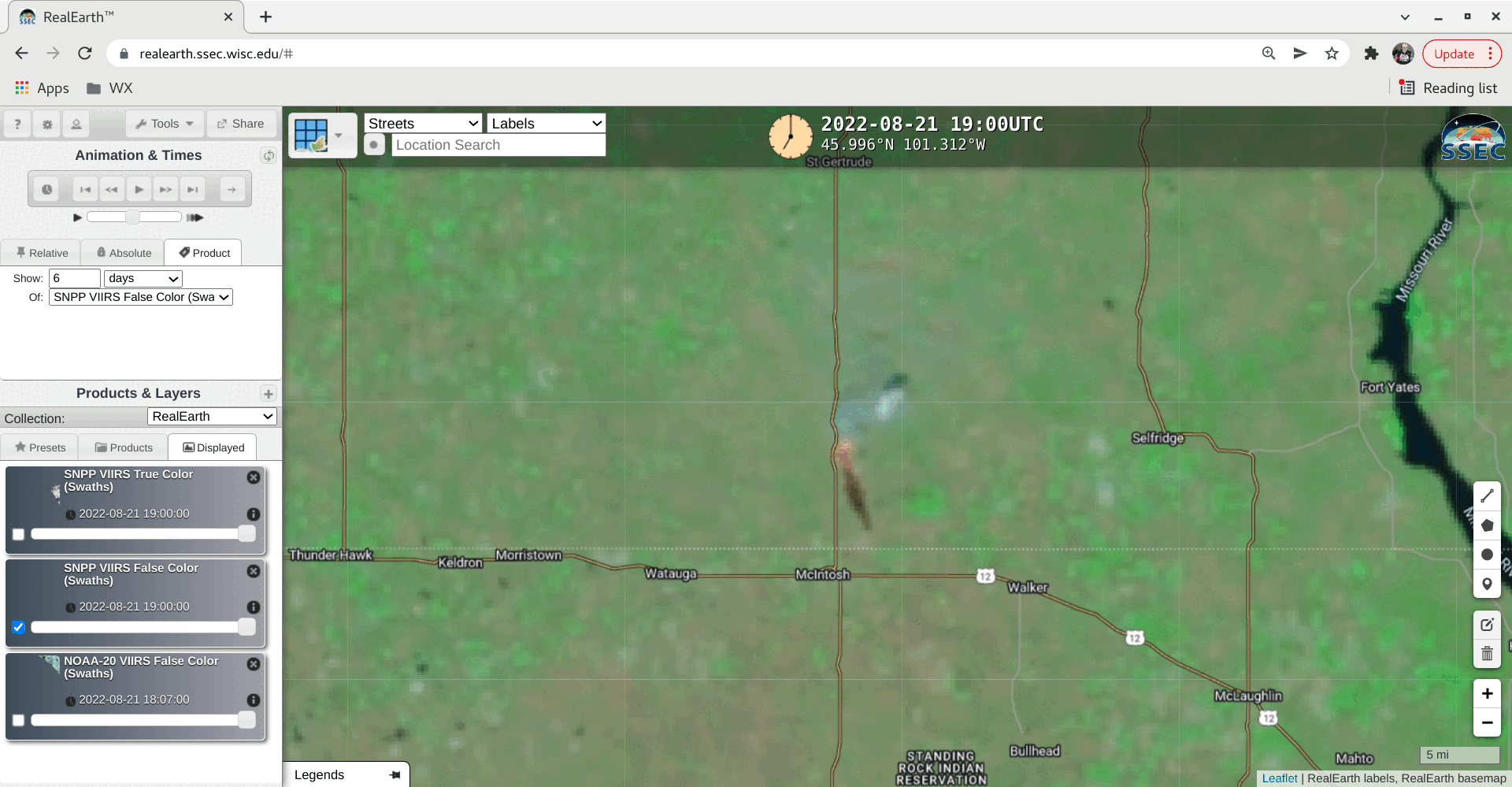 Grassland Fire In North Dakota CIMSS Satellite Blog CIMSS