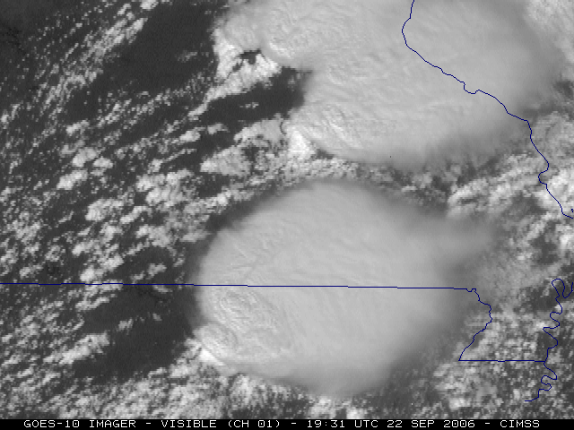 GOES-10 visible animation