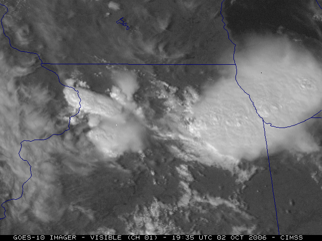 GOES-10 visible animation