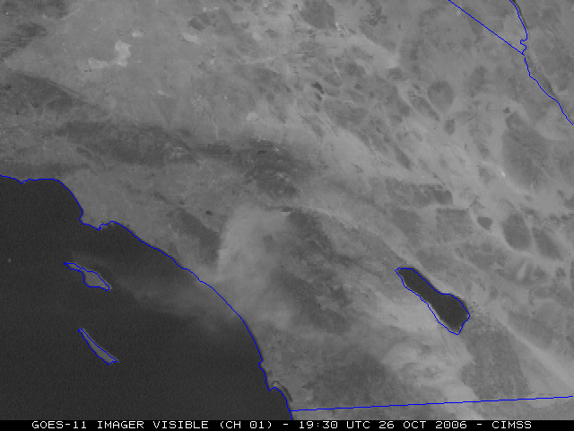 GOES-11 visible image animation