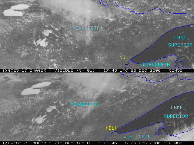 GOES-12 / GOES-13 visible channel images