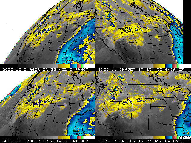 GOES-10/GOES-11/GOES-12/GOES-13 IR images