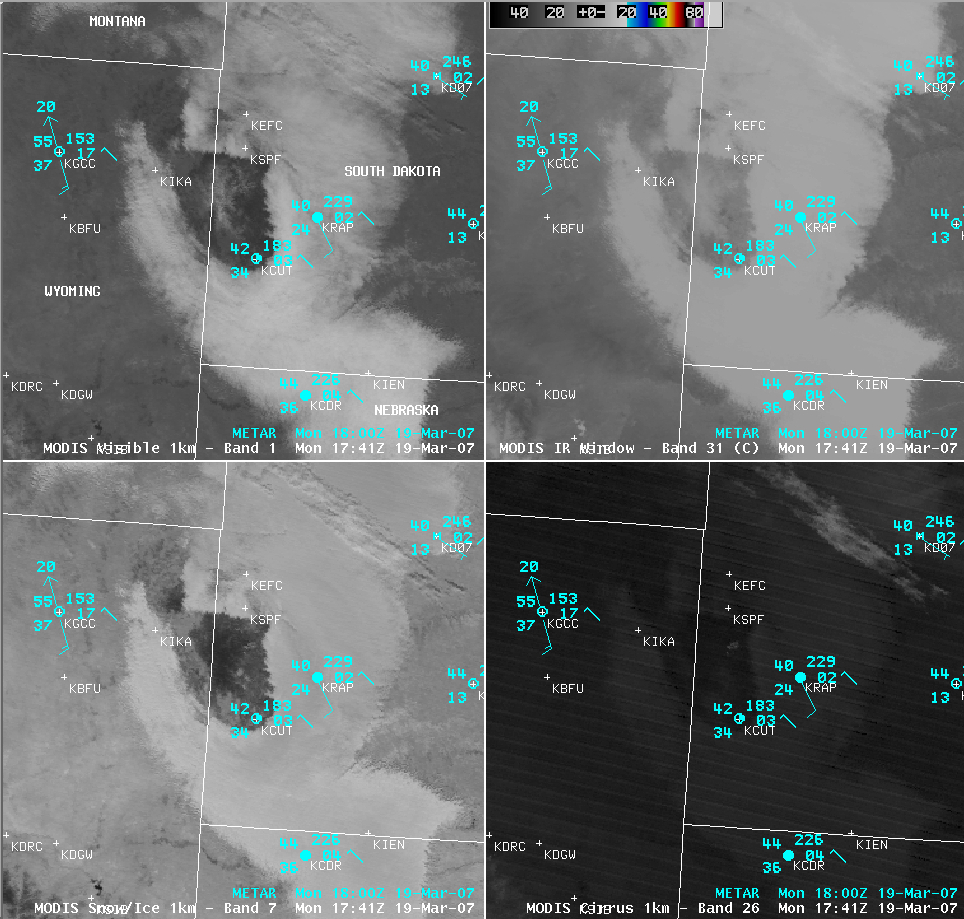 AWIPS MODIS images