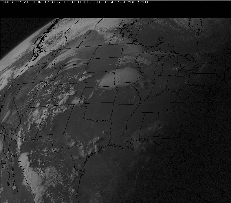 GOES-12 visible images (QuickTime animation)