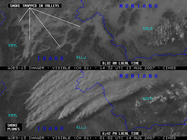 GOES-13 visible images
