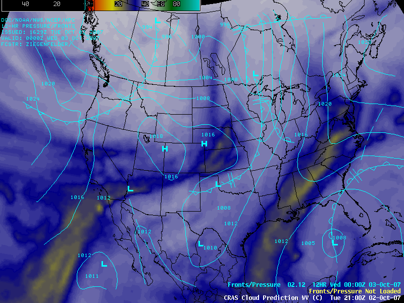 CRAS forecast water vapor imagery (click to enlarge)