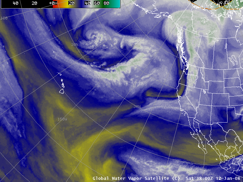 GOES-11 6.7Âµm water vapor images (Animated GIF)
