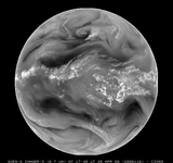 GOES full-disk water vapor image