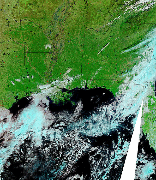 MODIS false color images - southcentral US (Animated GIF)