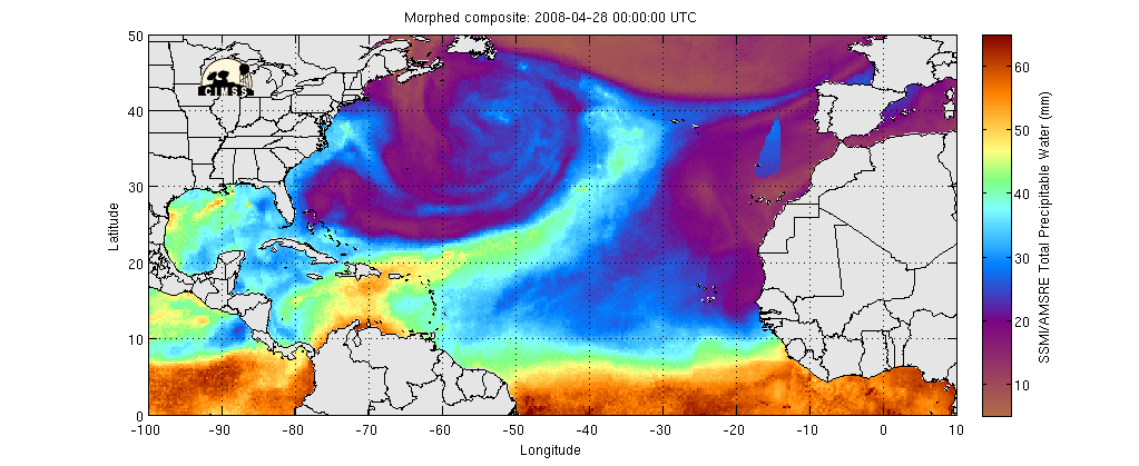 MIMIC total precipitable water (Animated GIF)