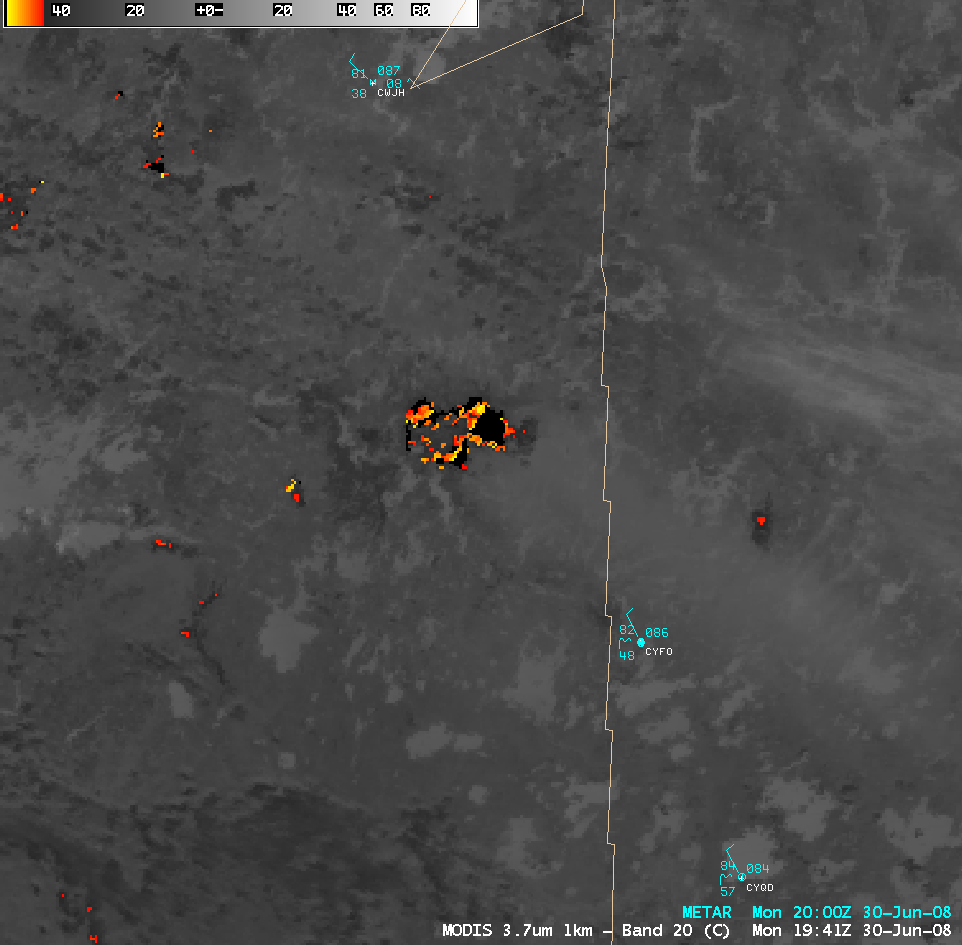 MODIS + GOES-11 shortwave IR images (Animated GIF)