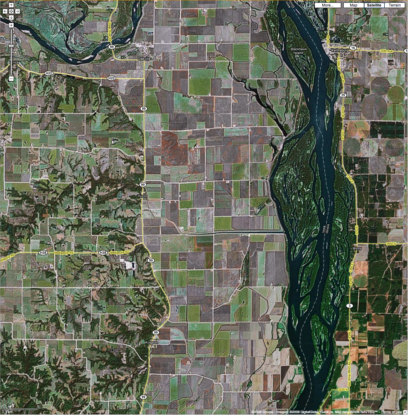 Google Maps satellite image