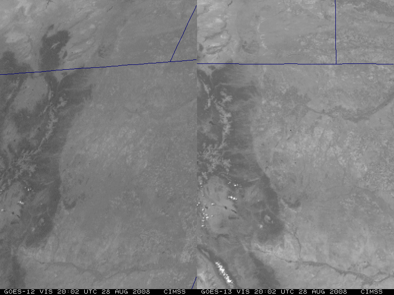 GOES-12 + GOES-13 visible images