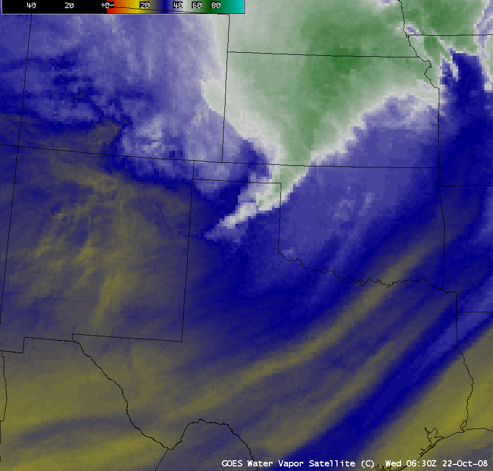 GOES-12 6.5 Âµm water vapor images