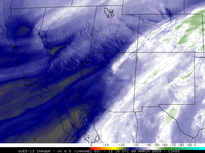 GOES-13 water vapor images