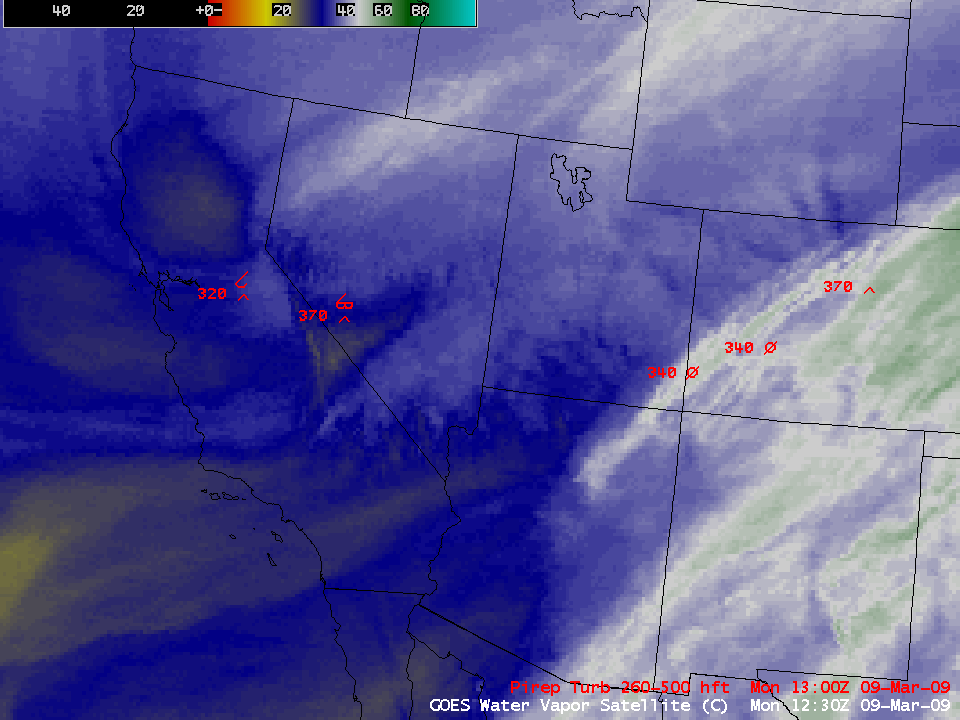 GOES-11 + GOES-12 water vapor imagery