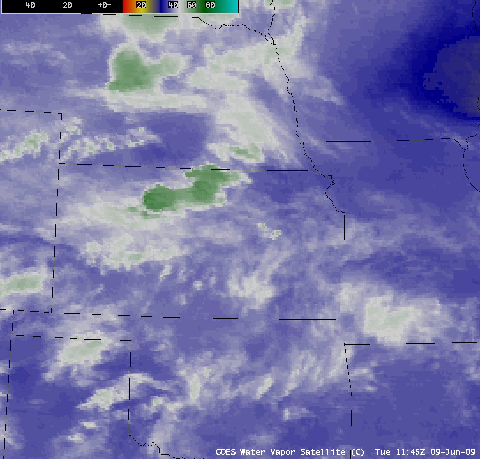 GOES-12 6.5 Âµm water vapor channel images