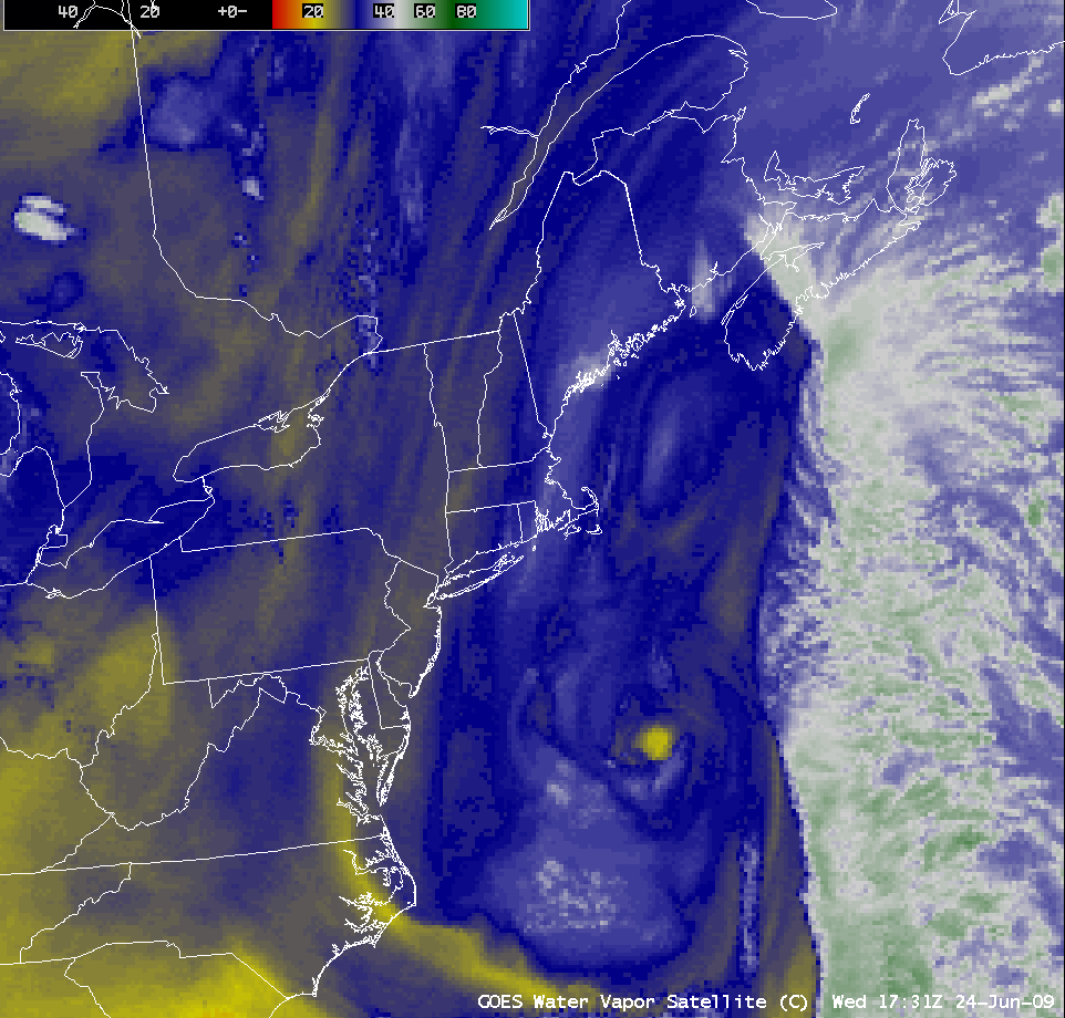 GOES-12 water vapor images