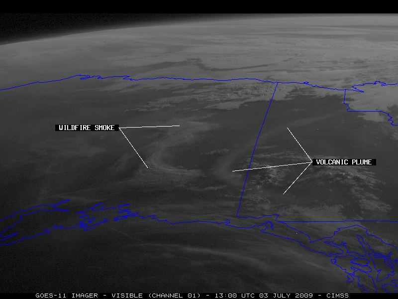 GOES-11 visible image