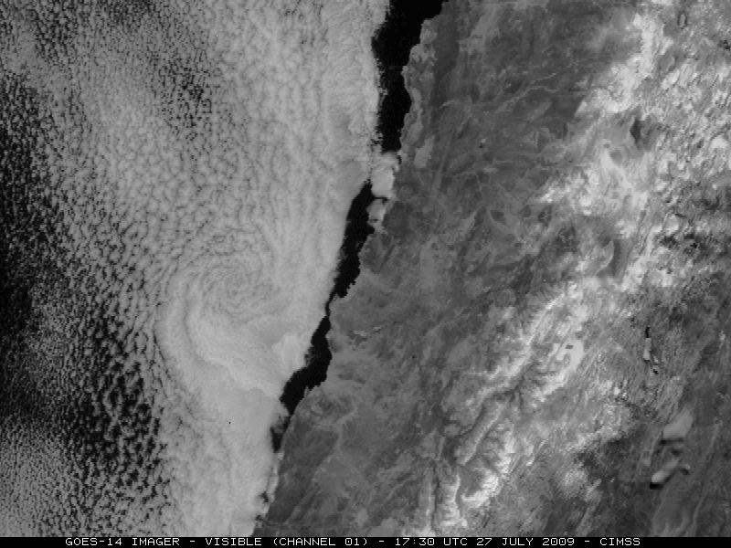 GOES-14 visible image (centered over central Chile)