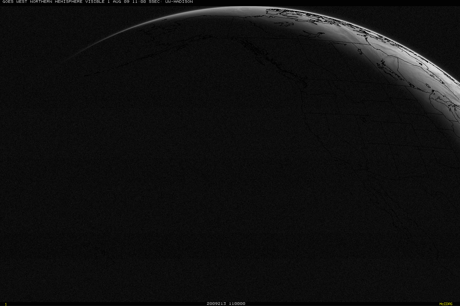 GOES-11 visible images