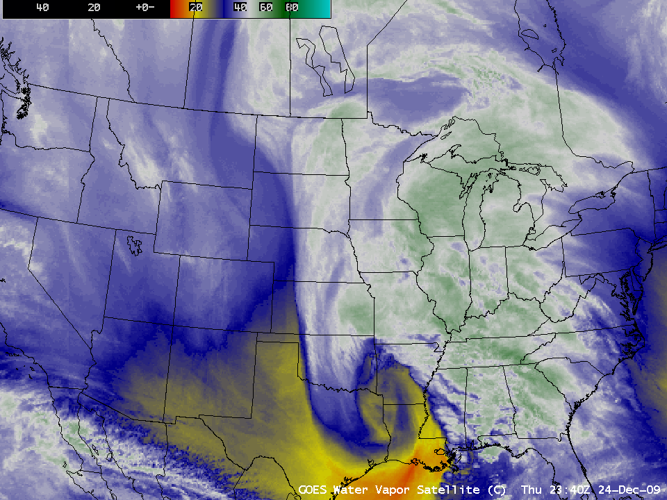 GOES-12 6.5 Âµm water vapor images