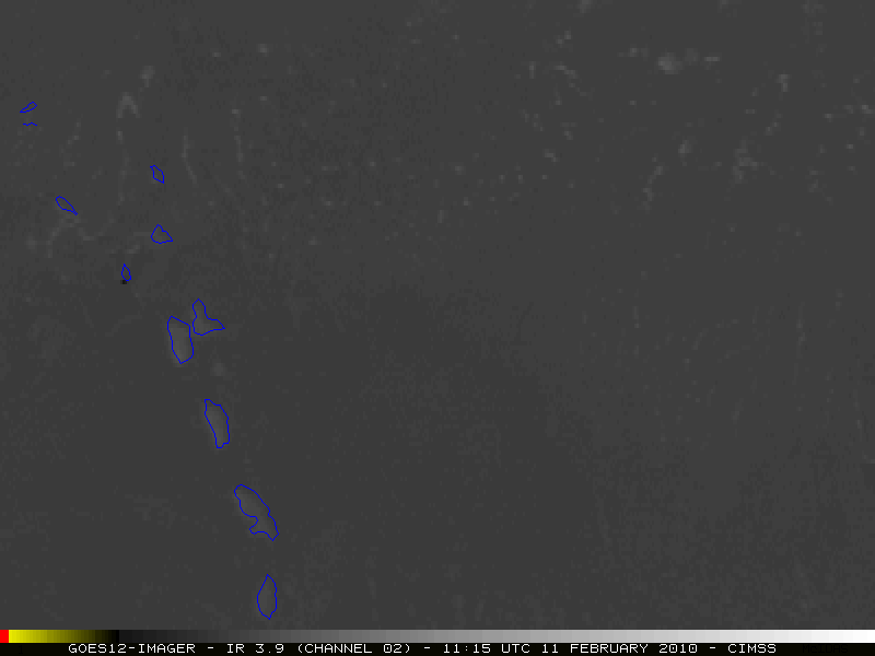 GOES-12 3.9 Âµm shortwave IR images