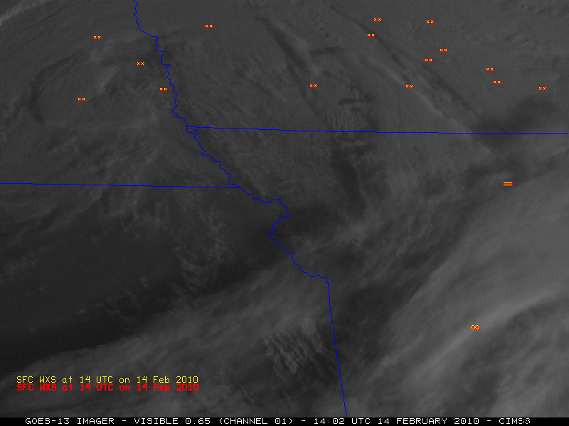 GOES-13 visible images
