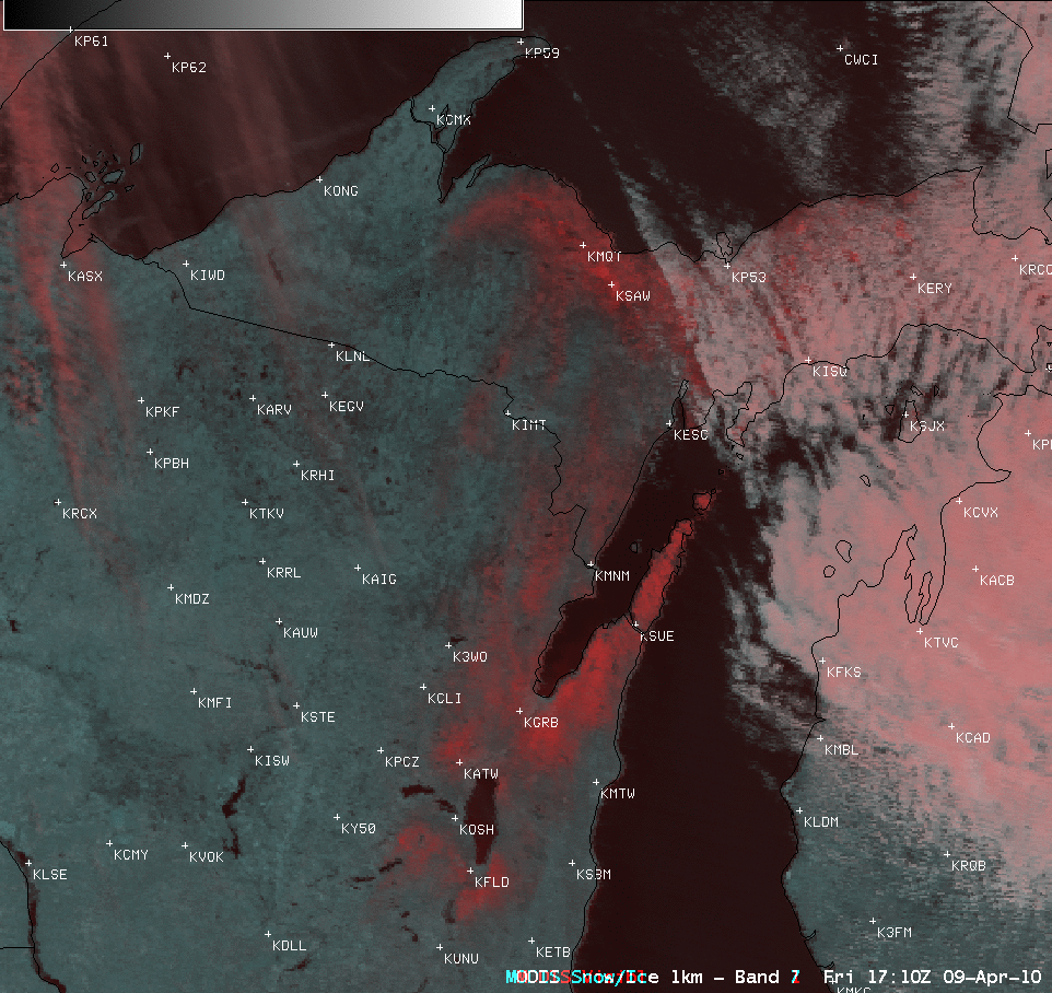 MODIS false color RGB images (17:10 UTC and 18:54 UTC)