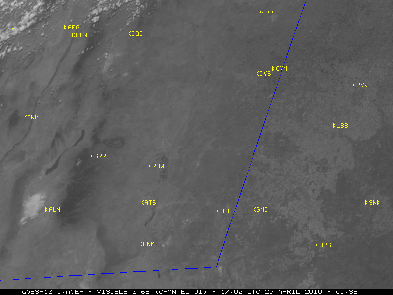 GOES-13 0.65 Âµm visible channel images