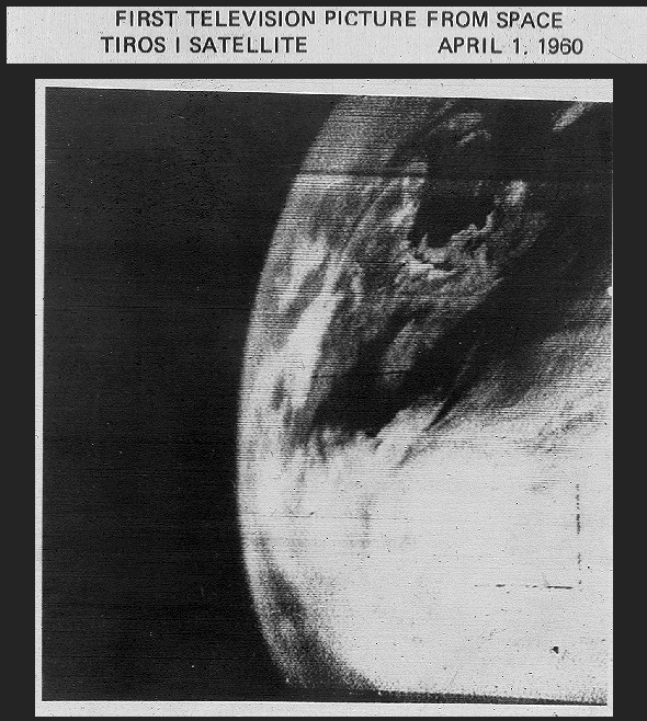 First TIROS-1 image (01 April 1960)