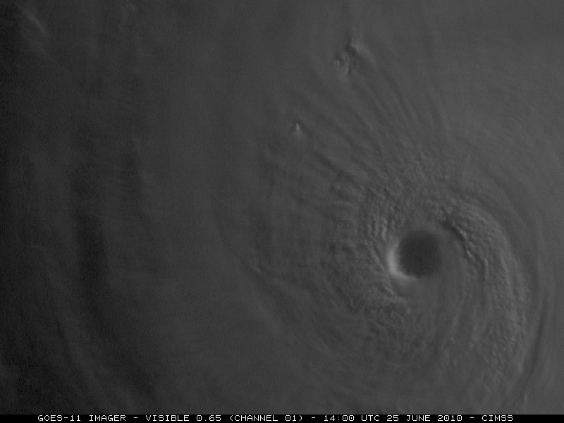 GOES-11 0.65 Âµm visible images