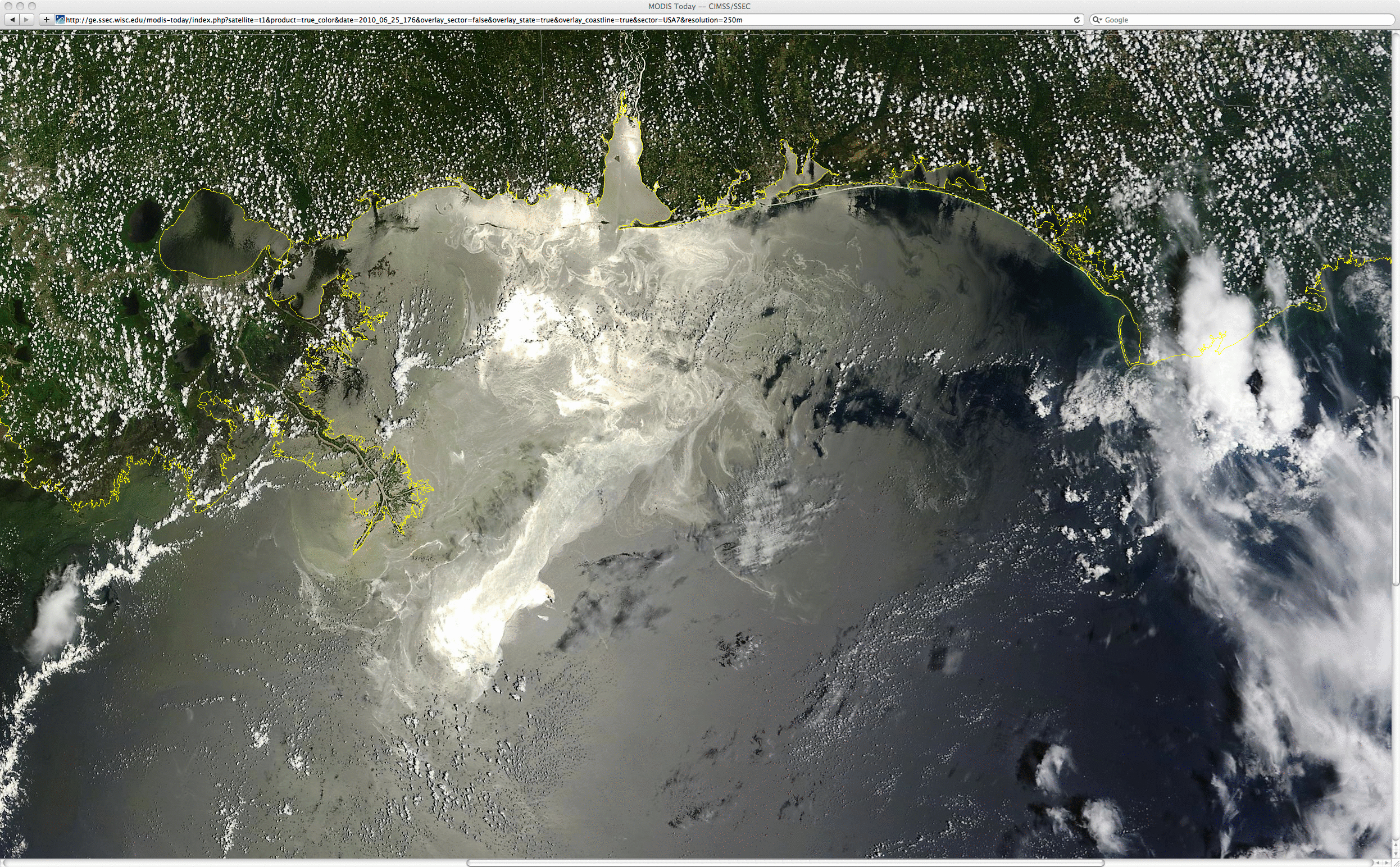 MODIS true color (using bands 1/4/3) and false color (using bands 7/2/1) RGB images