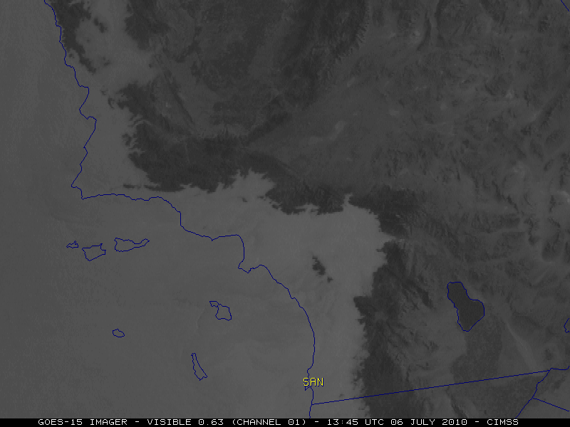 GOES-15 0.63 Âµm visible channel images