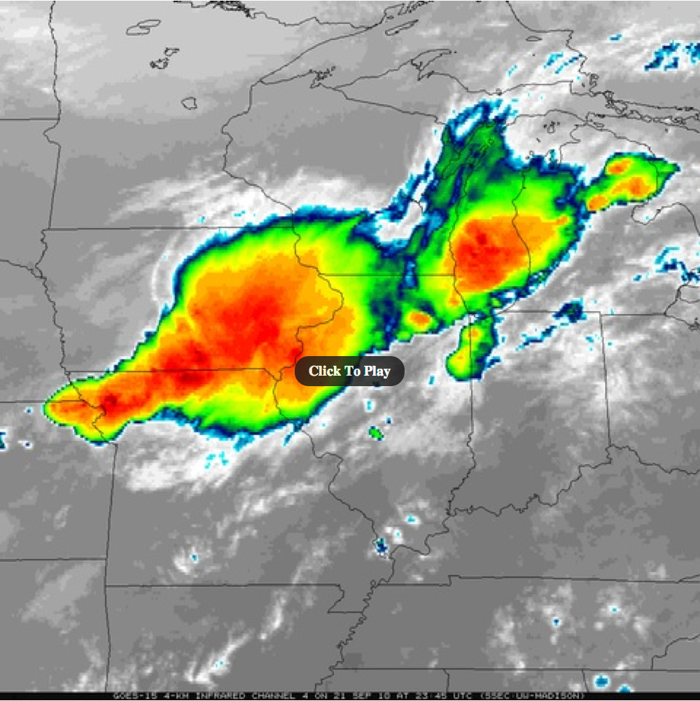 GOES-15 1-minute interval (SRSO) 10.7 µm IR images