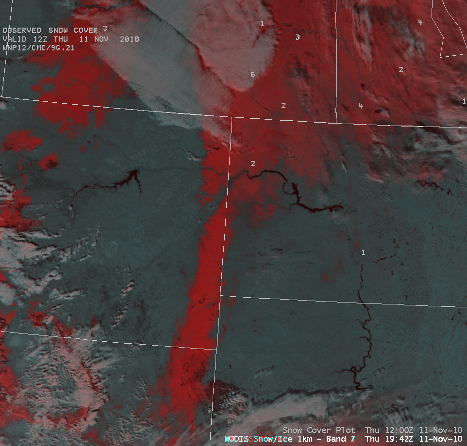 MODIS false color Red/Green/Blue (RGB) image