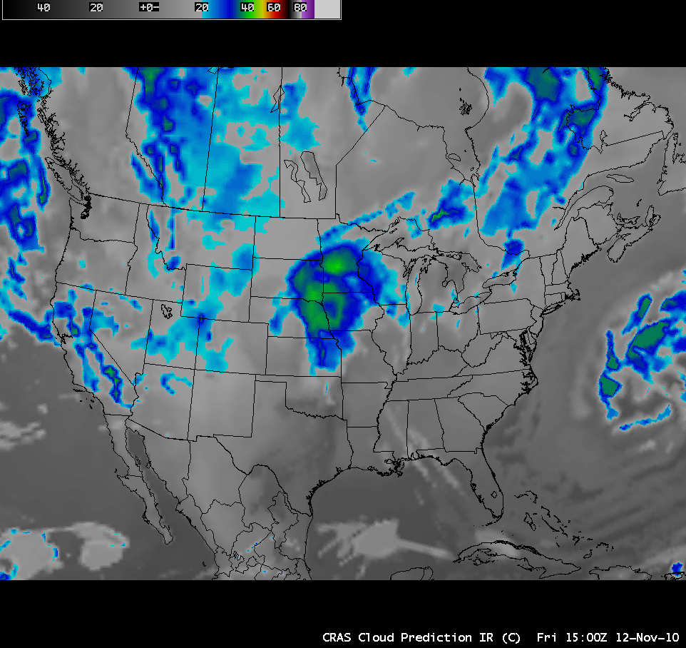 CRAS forecast IR imagery in AWIPS